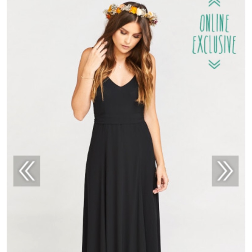Show me your mumu black bridesmaid dress